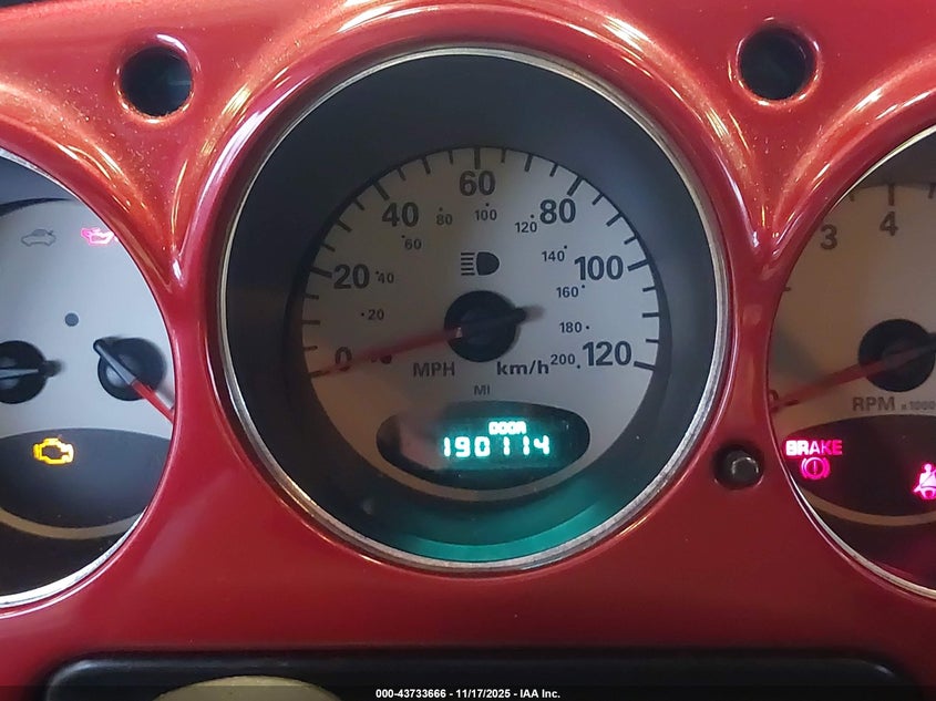 2002 Chrysler Pt Cruiser Touring VIN: 3C4FY58B22T222017 Lot: 43733666