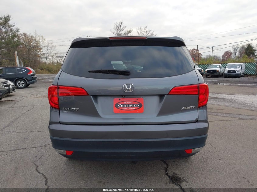 2016 Honda Pilot Ex VIN: 5FNYF6H34GB036269 Lot: 43733798