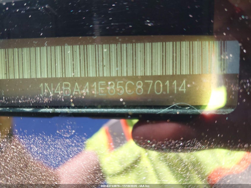 2005 Nissan Maxima 3.5 Sl VIN: 1N4BA41E85C870114 Lot: 43733975