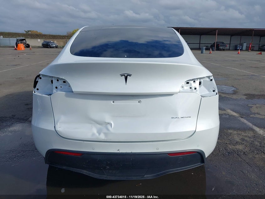 2021 Tesla Model Y Long Range Dual Motor All-Wheel Drive VIN: 5YJYGDEE2MF141489 Lot: 43734015
