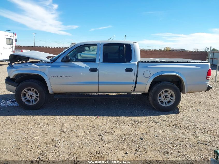 2002 Dodge Dakota Sport VIN: 1B7HG38N82S517067 Lot: 43734037