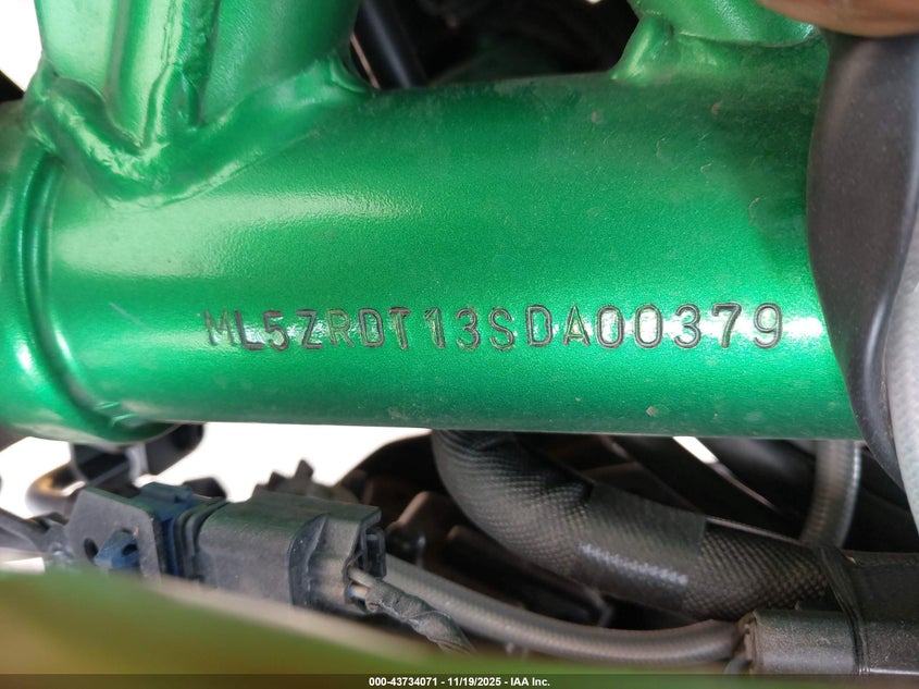 2025 Kawasaki Zr900 T VIN: ML5ZRDT13SDA00379 Lot: 43734071