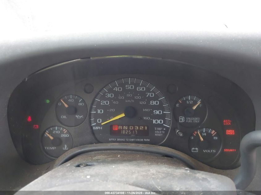 1998 GMC Savana Standard VIN: 1GTHG35R0W1039505 Lot: 43734108