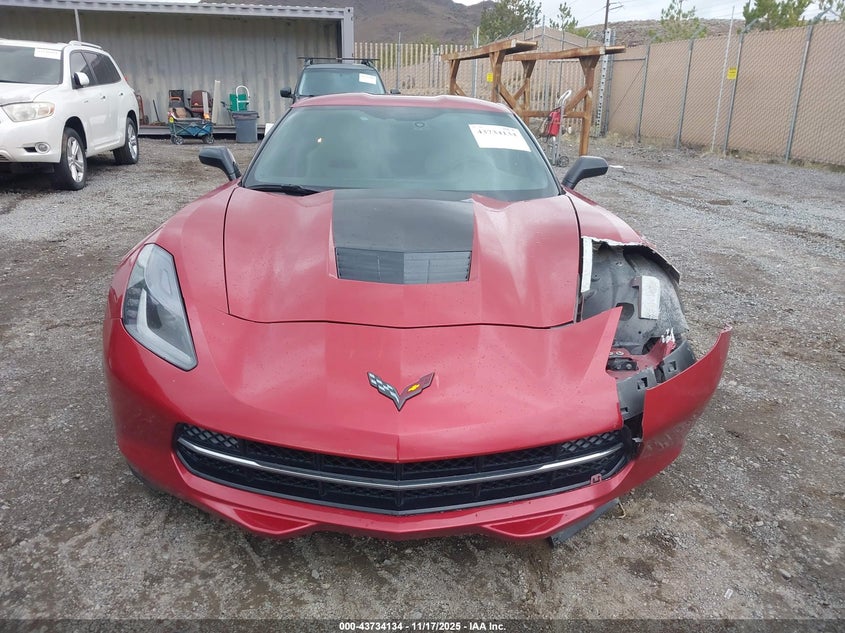 2015 Chevrolet Corvette Stingray Z51 VIN: 1G1YH2D76F5100493 Lot: 43734134