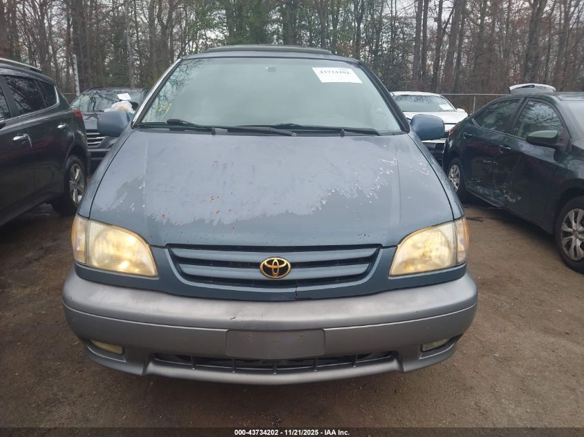 2001 Toyota Sienna Xle VIN: 4T3ZF13C71U364396 Lot: 43734202