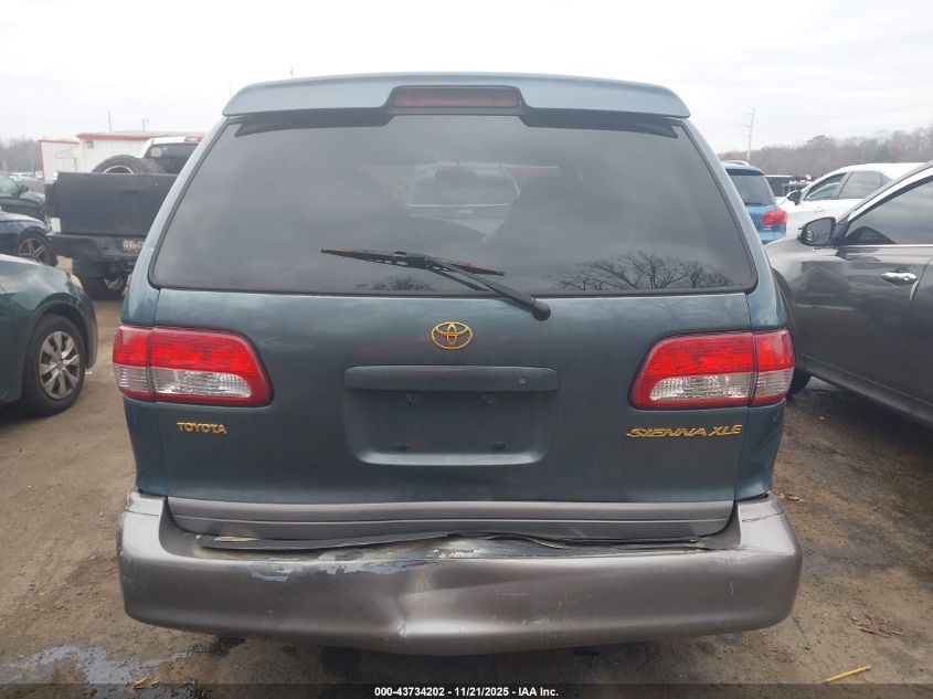 2001 Toyota Sienna Xle VIN: 4T3ZF13C71U364396 Lot: 43734202