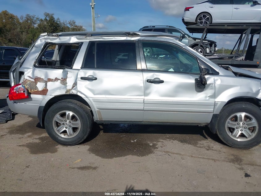 2004 Honda Pilot Ex-L VIN: 2HKYF18764H618697 Lot: 43734256