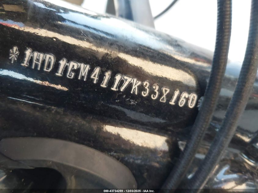 2007 Harley-Davidson Fxd VIN: 1HD1GM4117K338160 Lot: 43734259