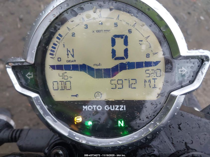 2022 Moto Guzzi V7 Stone VIN: ZGUKZUA07NM000904 Lot: 43734273