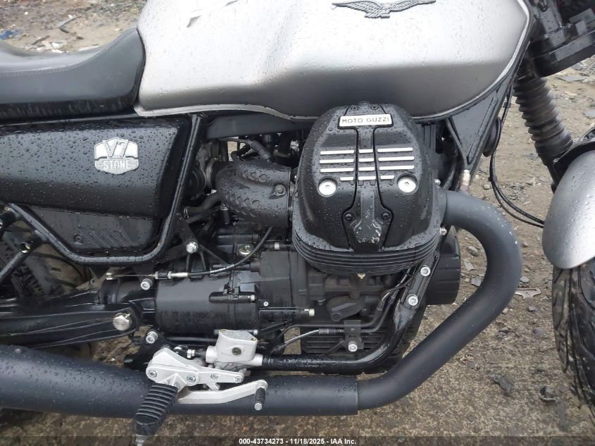 2022 Moto Guzzi V7 Stone VIN: ZGUKZUA07NM000904 Lot: 43734273