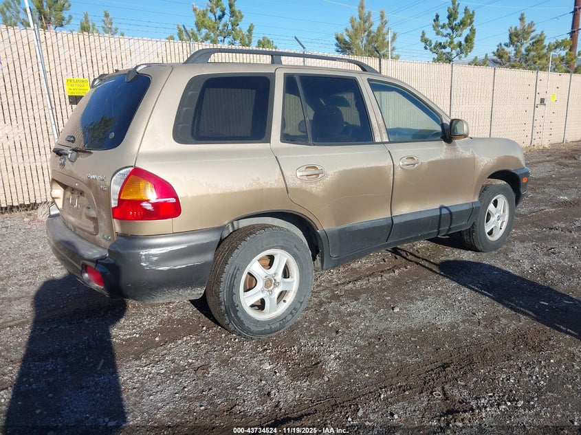 KM8SC73DX3U362305 2003 HYUNDAI SANTA FE photo no. 4