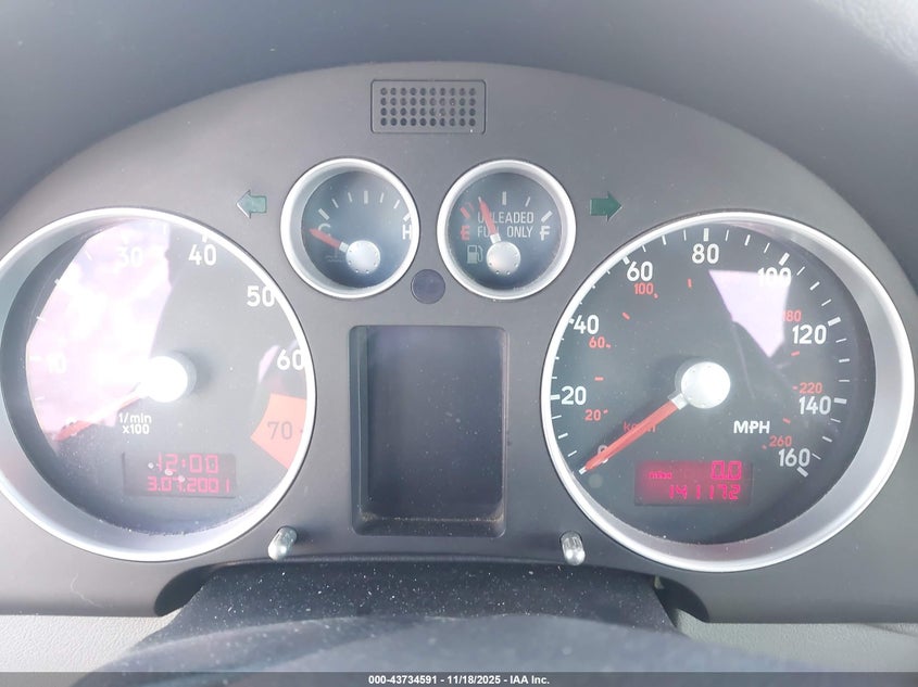 2001 Audi Tt VIN: TRUWT28N611023216 Lot: 43734591