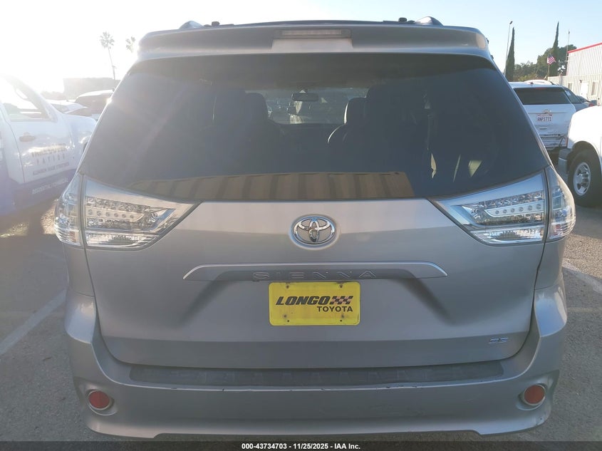 2013 Toyota Sienna Se 8 Passenger VIN: 5TDXK3DC1DS391922 Lot: 43734703