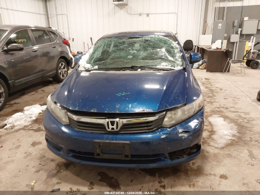 2012 Honda Civic Ex VIN: 2HGFB2F80CH513201 Lot: 43734749