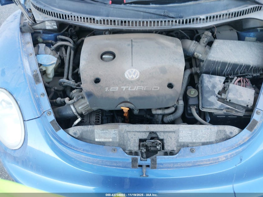 2000 Volkswagen New Beetle Gls 1.8L Turbo VIN: 3VWCD21C5YM462176 Lot: 43734803