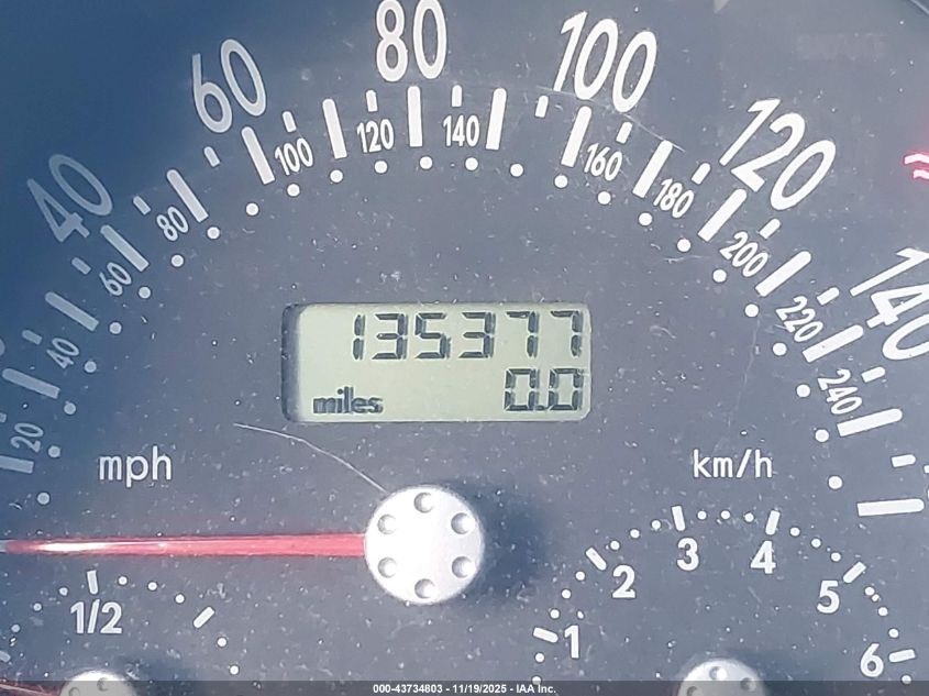 2000 Volkswagen New Beetle Gls 1.8L Turbo VIN: 3VWCD21C5YM462176 Lot: 43734803