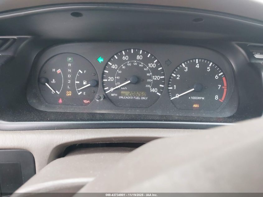 1999 Toyota Camry Le VIN: JT2BG22K1X0303483 Lot: 43734901