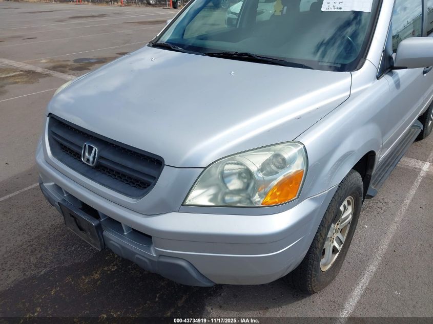 2004 Honda Pilot Ex-L VIN: 2HKYF18594H500593 Lot: 43734919