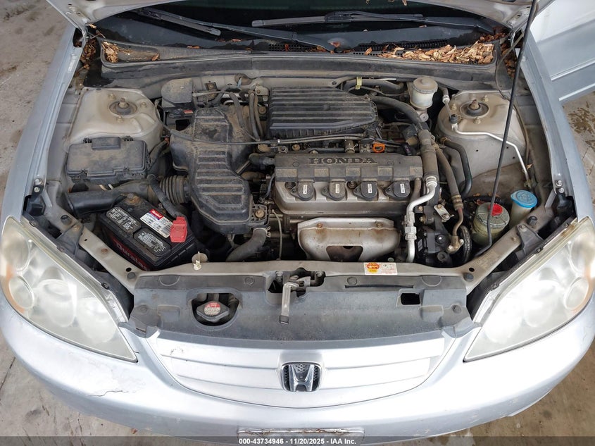 2003 Honda Civic Lx VIN: 2HGES165X3H553880 Lot: 43734946