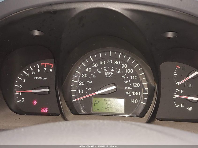 2008 Kia Spectra Ex VIN: KNAFE121385525766 Lot: 43734997