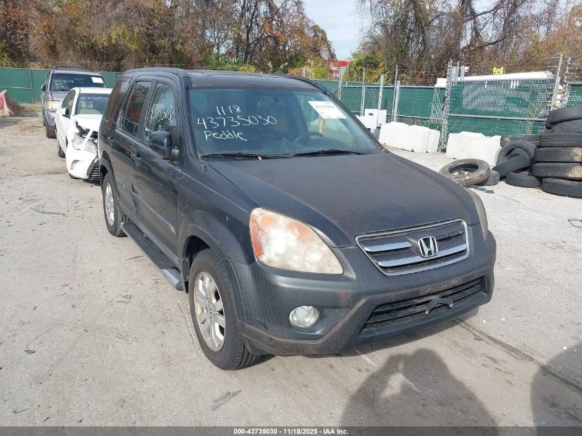 2005 Honda Cr-V Ex VIN: SHSRD78815U328396 Lot: 43735030