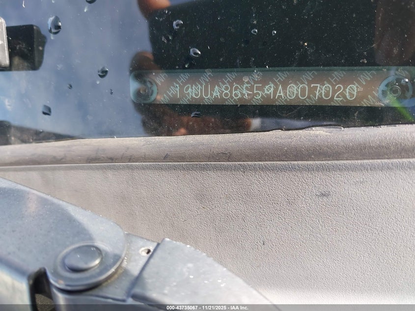 2009 Acura Tl 3.5 VIN: 19UUA86559A007020 Lot: 43735067