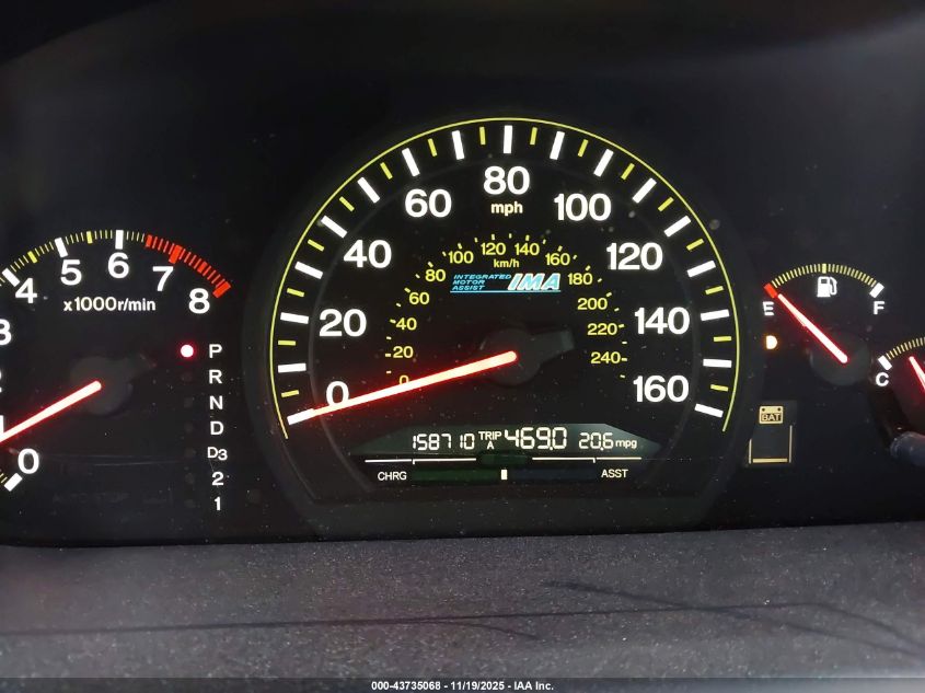 2005 Honda Accord Hybrid Ima VIN: JHMCN36525C014232 Lot: 43735068