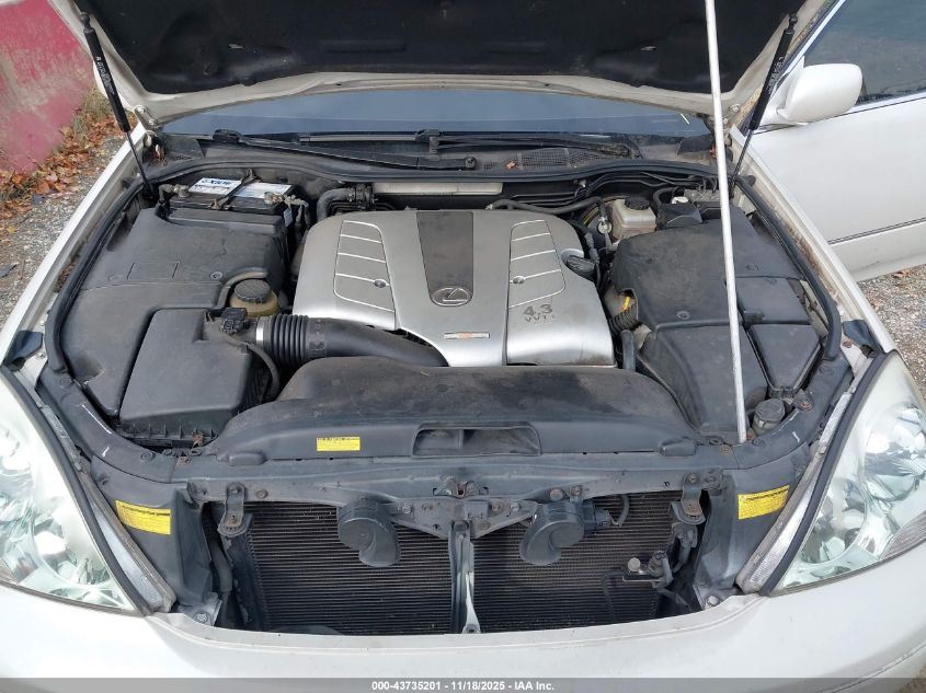 2002 Lexus Ls 430 VIN: JTHBN30F520062169 Lot: 43735201