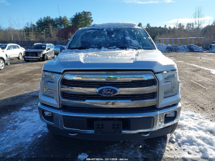 2017 Ford F-150 Lariat VIN: 1FTEW1EP0HFC41078 Lot: 43735214