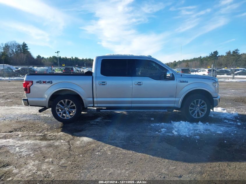 2017 Ford F-150 Lariat VIN: 1FTEW1EP0HFC41078 Lot: 43735214