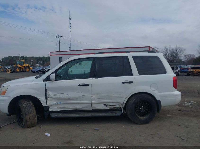 2005 Honda Pilot Ex-L VIN: 5FNYF18515B030804 Lot: 43735220