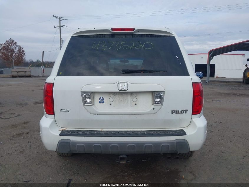 2005 Honda Pilot Ex-L VIN: 5FNYF18515B030804 Lot: 43735220