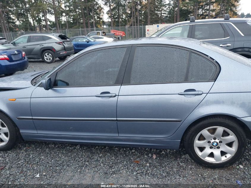 2002 BMW 325I VIN: WBAET374X2NG70524 Lot: 43735277