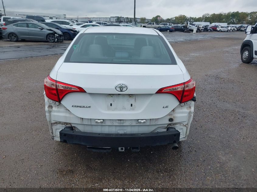 2018 Toyota Corolla Le VIN: 5YFBURHE6JP812220 Lot: 43735310