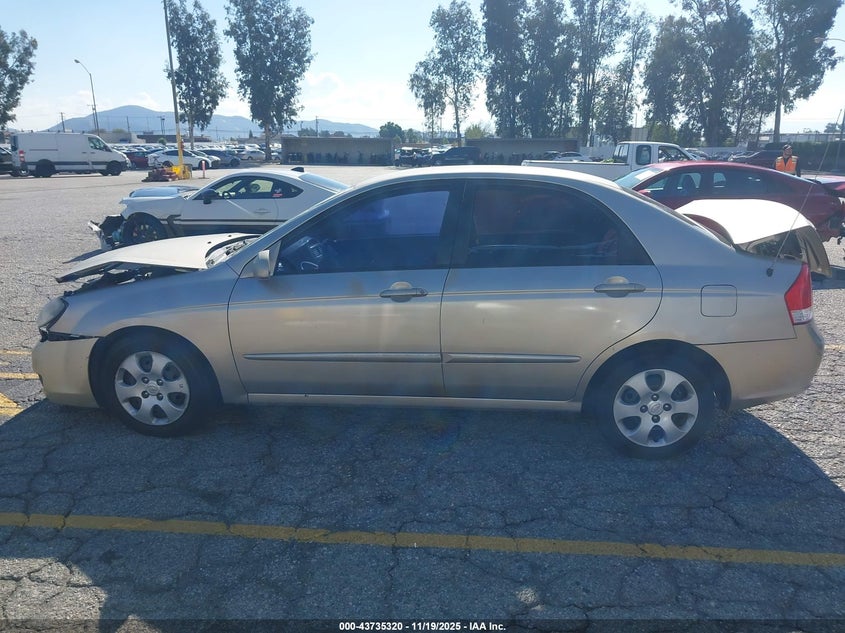 2007 Kia Spectra Ex VIN: KNAFE122675483259 Lot: 43735320