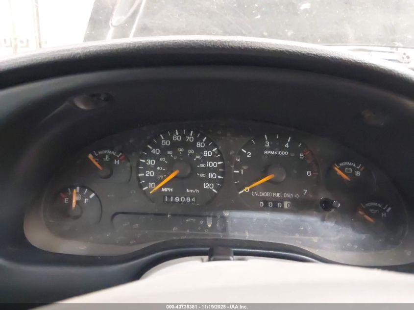 1997 Ford Mustang VIN: 1FALP4041VF208059 Lot: 43735381