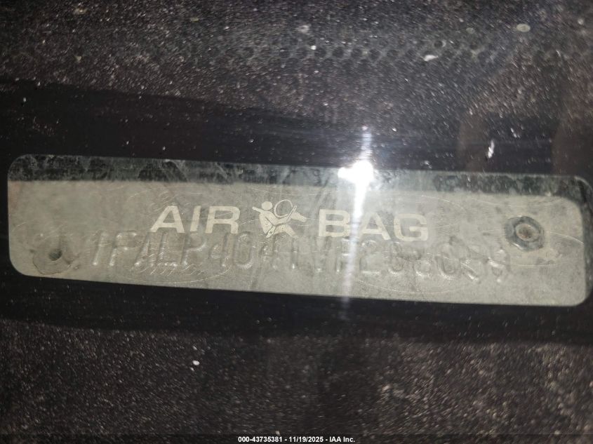 1997 Ford Mustang VIN: 1FALP4041VF208059 Lot: 43735381