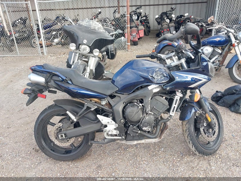 2008 Yamaha Fz6 Shg VIN: JYARJ13E38A004207 Lot: 43735397
