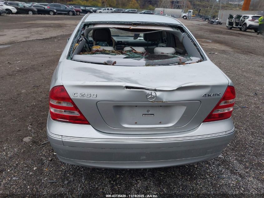 2007 Mercedes-Benz C 280 Luxury 4Matic VIN: WDBRF92H87F879315 Lot: 43735428