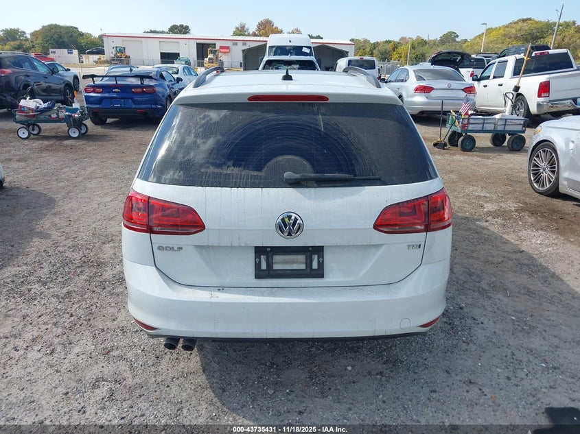 2015 Volkswagen Golf Sportwagen Tdi Se 4-Door VIN: 3VWCA7AU2FM512382 Lot: 43735431