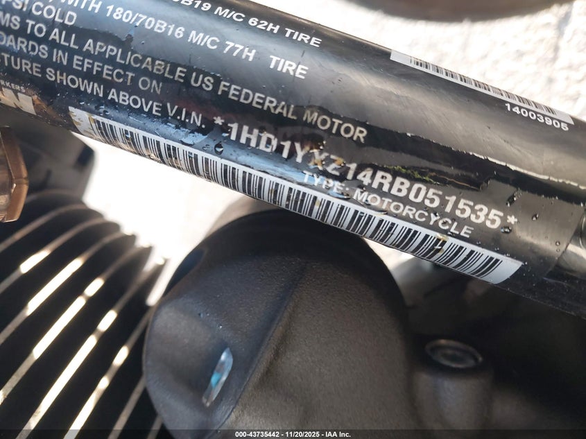 2024 Harley-Davidson Fxlrst VIN: 1HD1YXZ14RB051535 Lot: 43735442