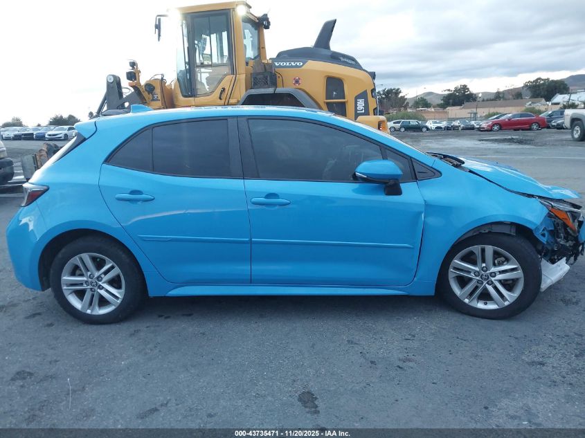 2019 Toyota Corolla Se VIN: JTNK4RBE8K3055190 Lot: 43735471