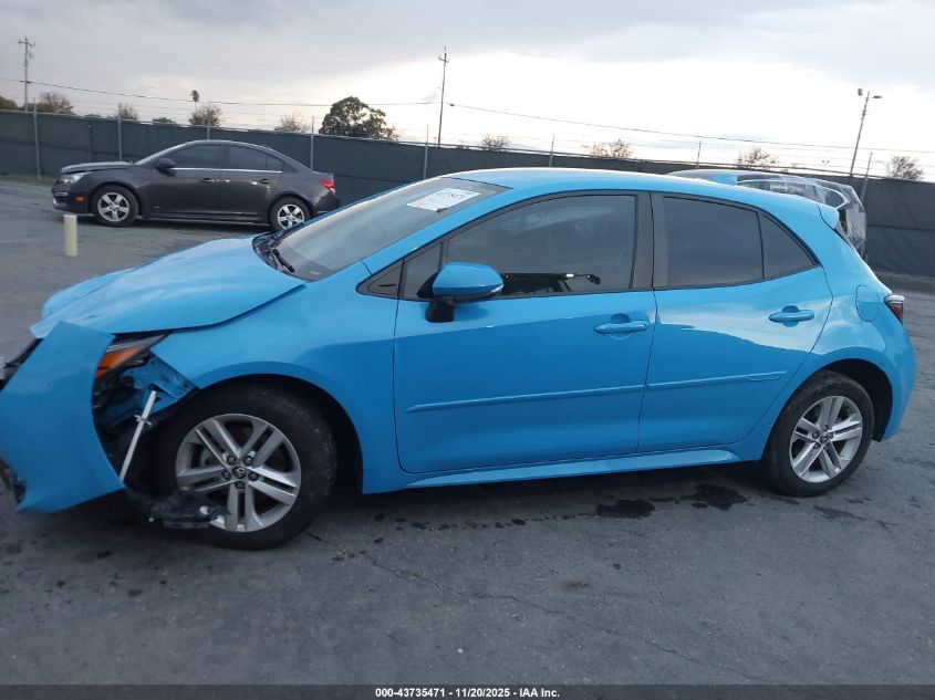 2019 Toyota Corolla Se VIN: JTNK4RBE8K3055190 Lot: 43735471