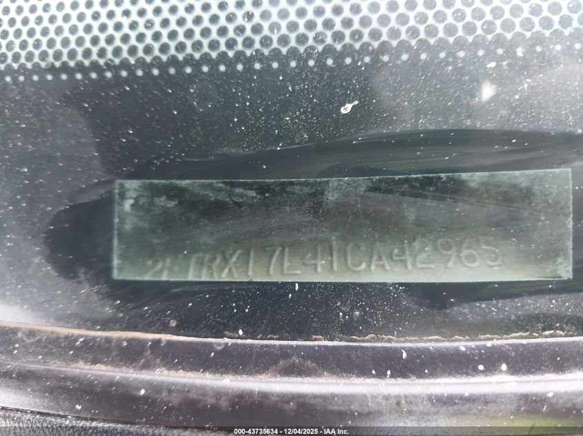 2001 Ford F-150 Lariat/Xl/Xlt VIN: 2FTRX17L41CA42965 Lot: 43735634