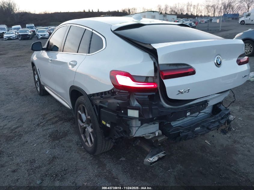 2022 BMW X4 xDrive30I VIN: 5UX33DT01N9K84327 Lot: 43735818