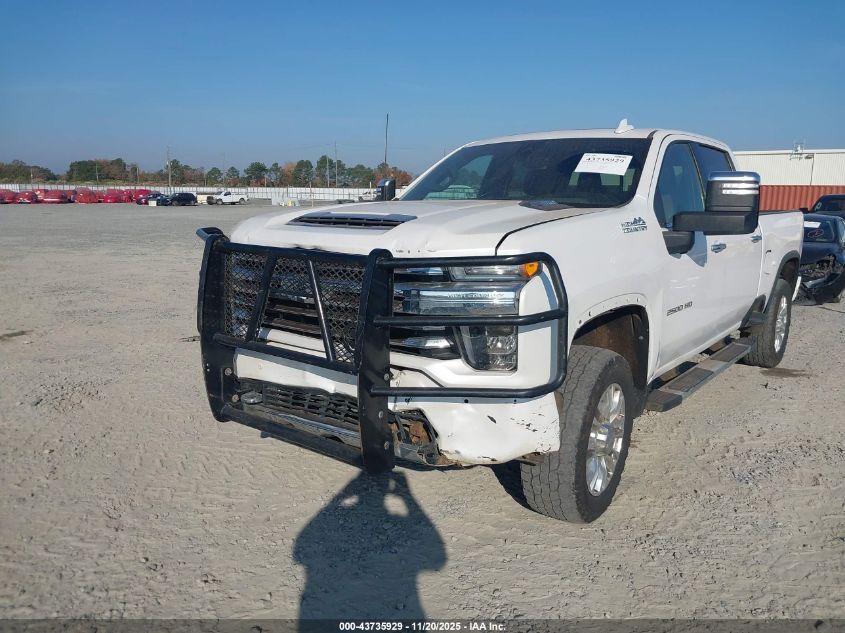 2020 Chevrolet Silverado 2500Hd 4Wd Standard Bed High Country VIN: 1GC4YREY3LF346929 Lot: 43735929