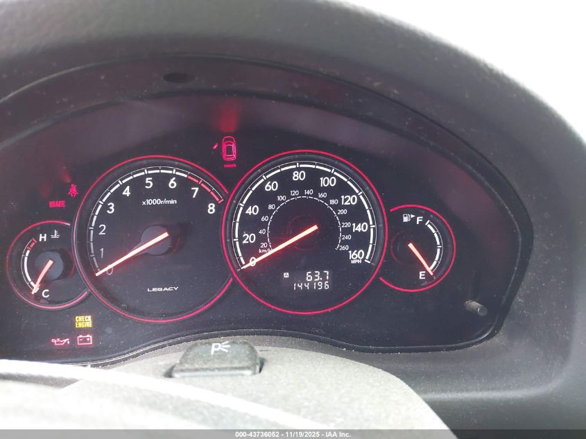 2005 Subaru Legacy 2.5Gt Limited VIN: 4S3BL676056202872 Lot: 43736052