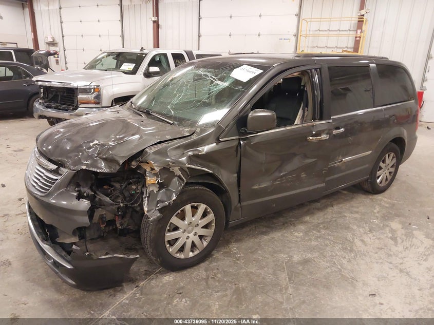 Vin: 2c4rc1bg1gr200223, lot: 44231455, chrysler town & country touring 20162