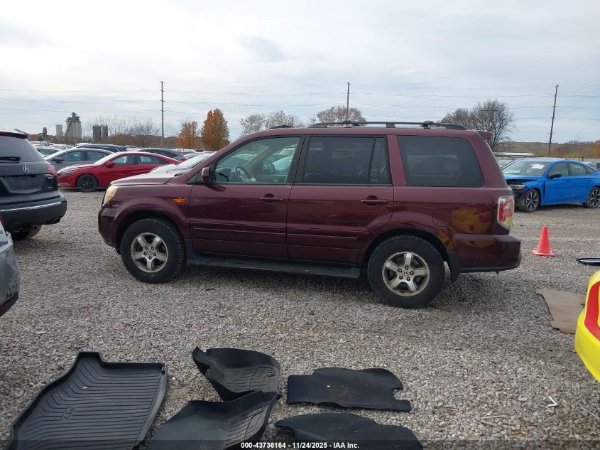 2008 Honda Pilot Ex-L VIN: 5FNYF18558B054656 Lot: 43736164