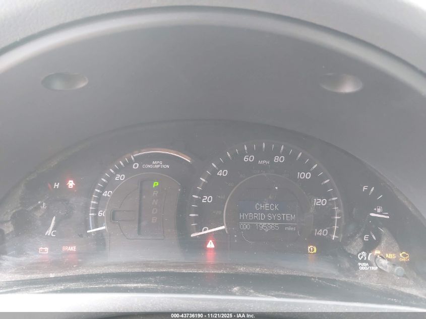 2007 Toyota Camry Hybrid VIN: JTNBB46K073037394 Lot: 43736190